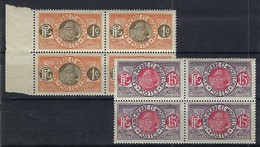 St PIERRE & MIQUELON 1910: Blocs De 4 Des Y&T 78 BDF Et 82A Neufs**      B à TB - Unused Stamps