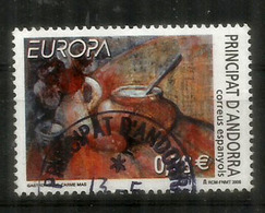 La Gastronomie Catalane (tableau) Europa 2005 Andorra, Un Timbre Oblitéré, 1 ère Qualité - Used Stamps