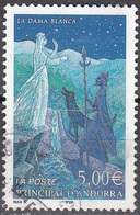 Andorre Français 2002 Michel 585 O Cote (2017) 6.00 Euro Legende La Dame Blanche Cachet Rond - Used Stamps