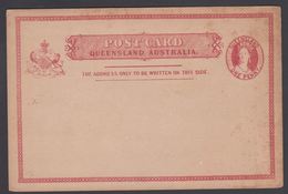 1880. QUEENSLAND AUSTRALIA  ONE PENNY POST CARD VICTORIA. () - JF304904 - Covers & Documents