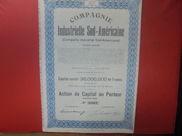 Titre Compagnie Industrielle Sud-Américaine Anvers 1944 - S - V