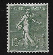 France Roulette N°130f *( Vert-gris Type (VI) Signé Calvès Cote 6100€. RARE. - Coil Stamps