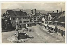 LACHEN: Dorfpassage Foto-AK 1935 - Lachen