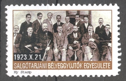 Philatelist Club SALGÓTARJÁN 1923  Stamp Exhibition LABEL CINDERELLA VIGNETTE 1998 Hungary My Stamp MNH - Other & Unclassified