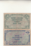 Germania, Banknote  1/2 + 1  Eine Halbe Deutsche Mark  1948 - Autres & Non Classés