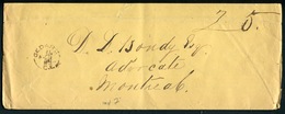 CANADA - LETTRE DE CEDARS LE 21/8/1869 POUR MONTREAL - TB & RARE - ...-1851 Prephilately