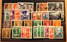 Suisse Switzerland -  4 Series + 17 Stamps Pro Patria / Juventus * (MH) - Collections