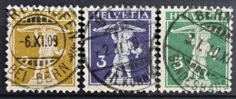 SWITZERLAND 1909 - Canceled - Sc# 146-148 - Complete Set! - Gebraucht