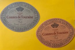 14232 - Cuvée Des Comtes De Touraine Blanc Foussy 4 étiquettes - Other & Unclassified