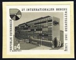 AUSTRIA (1983) Chamber Of Commerce Building. Black Print. Scott No 1249, Yvert No 1576. - Prove & Ristampe