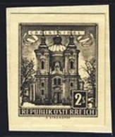 AUSTRIA (1958) Christkindl Church. Black Print. Scott No 625, Yvert No 873a. - Prove & Ristampe