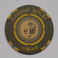 TOKEN JETON CROATIA CASINO SOLEI UMAG 10 EUR - Casino