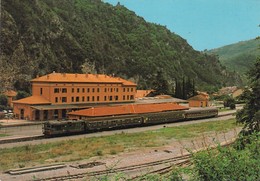 06 / LA GARE INTERNATIONALE DE BREIL SUR ROYA UN JOUR D ETE / TRAIN EXPRESS 1850 - Breil-sur-Roya