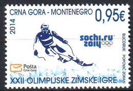 Montenegro 2014 Winter Olympic Games SOCHI Russia Skiing Sport, MNH - Winter 2014: Sochi