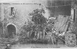 Pézenas             34        Inondation De 1907 Maison écroulée A La Chaussée       ( Voir Scan) - Pezenas