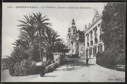 CPA MONACO - Monte-Carlo, Le Théâtre - Casino Entre Les Palmiers - Opéra & Théâtre