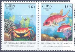 1998. Cuba, Marine Life, 2v, Mint/** - Ongebruikt