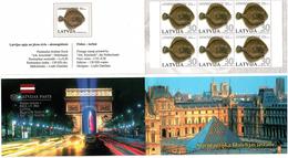 Latvia  2004 . Paris 2004. Fish 2004 V:30. Bklt Of 6. Top/bot Imp  .  Michel # 615-16D  MH - Lettonie