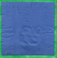8  Servilletas 33x33cm Lisas: Azul - Serviettes Papier à Motif