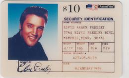 USA - Elvis Presley ID Card, AmeriVox Prepaid Card 10$, Tirage 25000, 01/94, Used - Amerivox