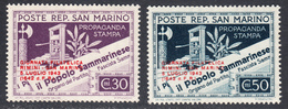 San Marino 1943 Mint Mounted, Sc# ,SG ,Mi 259... - Unused Stamps