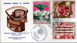 " EXPOSITION UNIVERSELLE DE MONTREAL, PAVILLON DU CAMEROUN " Sur Enveloppe 1er Jour De 1967 Parfait état  FDC - 1967 – Montréal (Canada)