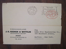 SUISSE 1938 USA  Lettre Enveloppe Cover Schweiz Helvetia P20p - Postmark Collection