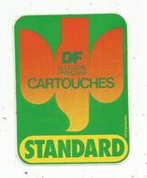 Autocollant , CARTOUCHES , DF , DOUILLERIE FRANCAISES , Standard ,chasse ,tir - Autocollants