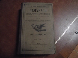 ALMANACH,Géographique Et Commercial, 1875, J Jeuffrard - Kleinformat : ...-1900