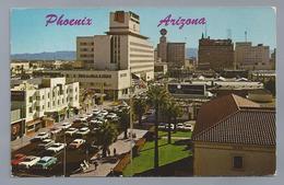 US.- PHOENIX, ARIZONA. LOOKING SOUTH ON CENTRAL AVENUE. 1965. Old Cars. - Phoenix