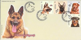 Romania 2015 MiNr. 7002 - 7005  Rumänien Pets Intelligent Dogs 4 V  FDC  18,00 €  (limited 200 Pcs) - Briefe U. Dokumente