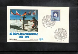 Germany / Deutschland 1981 Antarctic Treaty FDC - Traité Sur L'Antarctique