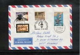 Greece 1990 Interesting Airmail Letter - Brieven En Documenten