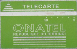 Burundi,  BUR-2C, 50 Units, Green Logo - 106C, 2 Scans. - Burundi