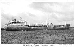 ¤¤   -   Carte-Photo Du Pétrolier Norvégien " GRANHEIM "   -  Bateau De Commerce , Cargo   -  ¤¤ - Pétroliers