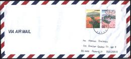 Mailed Cover With Stamps Views  From Japan - Brieven En Documenten