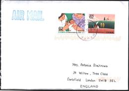 Mailed Cover With Stamps Medicine Child View 1990  From Japan - Lettres & Documents