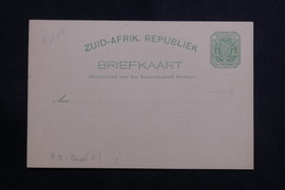 AFRIQUE DU SUD - Entier Postal ( Repiquage Au Verso ) En 189.. Non Circulé - L 61122 - New Republic (1886-1887)