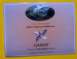 14361 -  Cuvée 1993 Réservée Glisse-Club Les Diablerets Gamay André-Louis Métroz Begnins - Ski