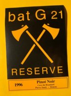 14369 - Bat G 21 Réserve Pinot Noir 1996 Pierre Sauty Denens - Militaire