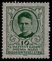 Poland 10 Gr Nobel Prize, Suffragist Congress, M. Sklodowska Curie Radium Institute MNH ** W01 - Revenue Stamps