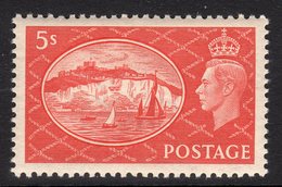 Great Britain GB George VI 1951 'Festival' 5/- Definitive, Hinged Mint, SG 510 - Unused Stamps