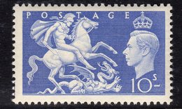 Great Britain GB George VI 1951 'Festival' 10/- Definitive, Hinged Mint, SG 511 - Ongebruikt