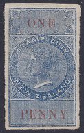 NEW ZEALAND 1d REVENUE VERY RARE EXPERIMENTAL PERFS - Nuovi