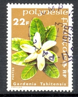 Timbre Oblitéré - OCEANIE - Polynésie Française - Gardenia Tahitensis - Gebruikt