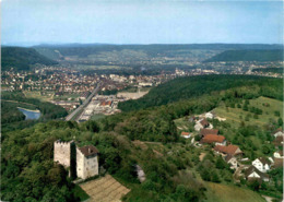 Fliegeraufnahme Schloss Habsburg Mit Blick Gegen Brugg (1196) - Brugg