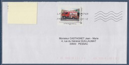 Sur Enveloppe Camion Union Départementale Des Sapeurs Pompiers Essonne MonTimbraMoi LP 20g 12 03 12 - Briefe U. Dokumente