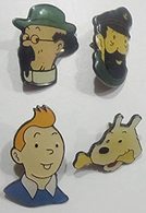 4 Pins Corner Coinderoux : Tintin - Milou - Haddock - Tournesol - Pin's