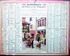 CALENDRIER 1939 DE LA POSTE  RIQUEWIHR COMPLET DES FEUILLETS LEGERS MANQUES AU BAS DES FEUILLETS SINON BEL ETAT - Altri & Non Classificati