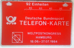 92 Landis And Gyr Test Card Issued During WelpostKongress In Hamburg R3 031 754 - T-Reeksen : Tests